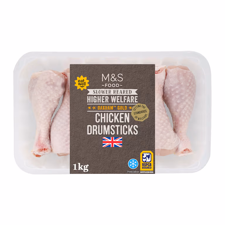 M&S Oakham Gold Chicken Drumsticks