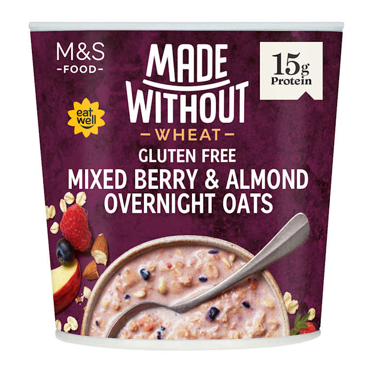 M&S Made Without Wheat Gluten Free Mixed Berry and Almond Overnight Oats