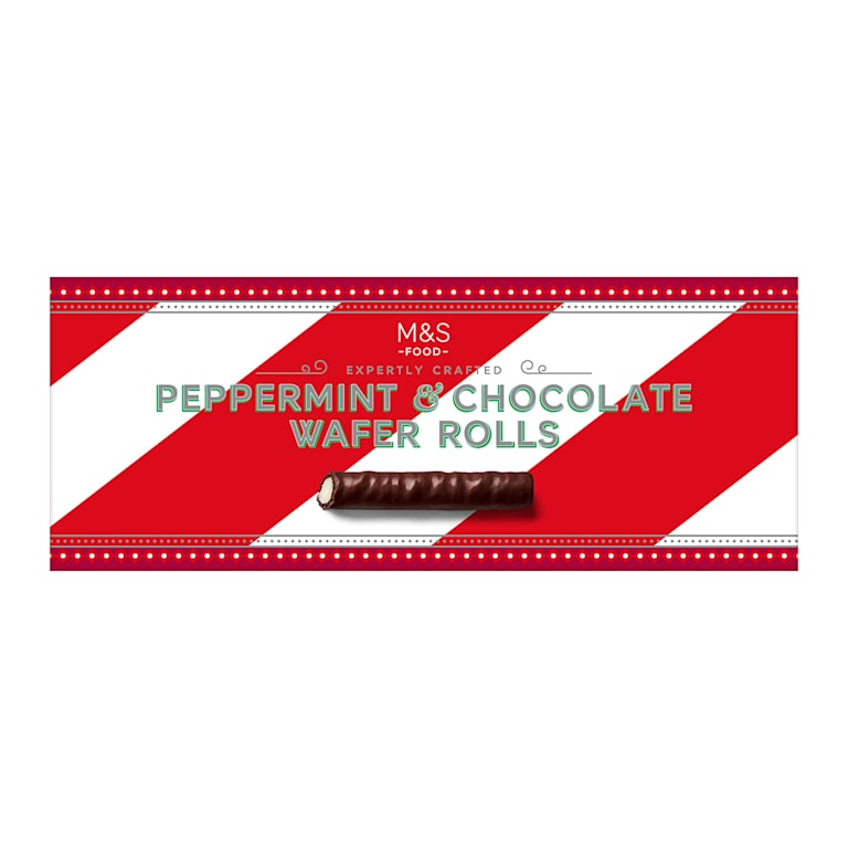 M&S Peppermint and Chocolate Wafer Rolls