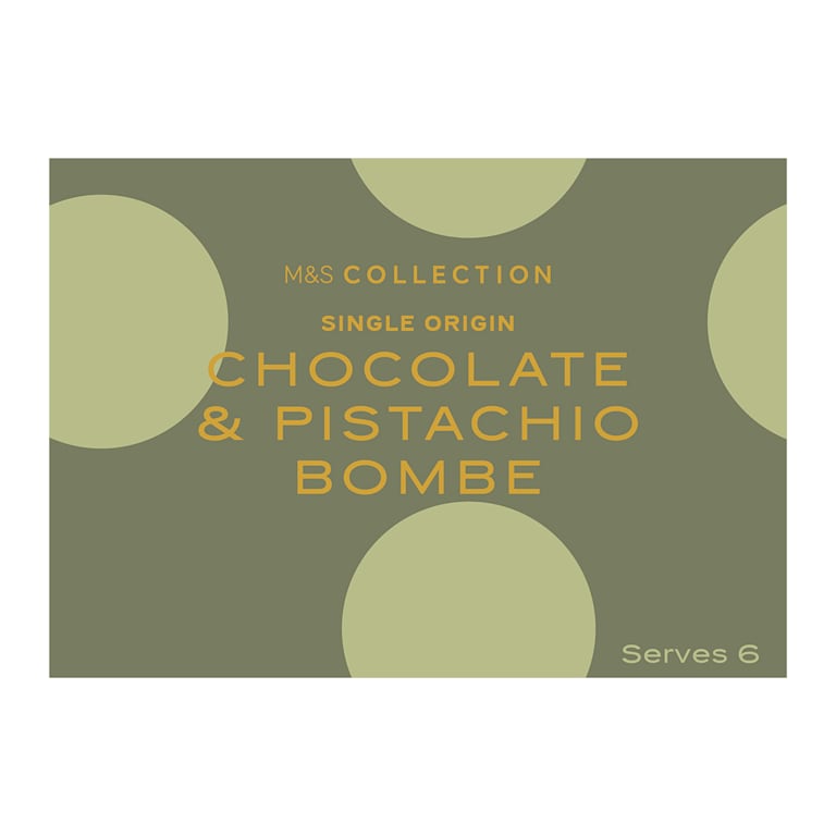 M&S Collection Single Origin Chocolate and Pistachio Bombe
