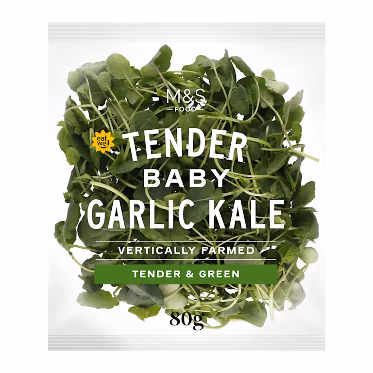 M&S Tender Baby Garlic Kale