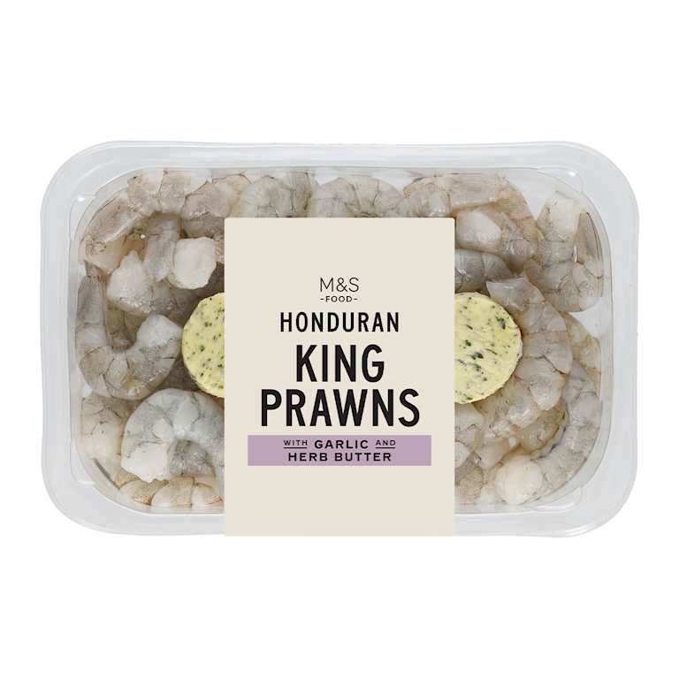 M&S Honduran King Prawns with Garlic and Herb Butter