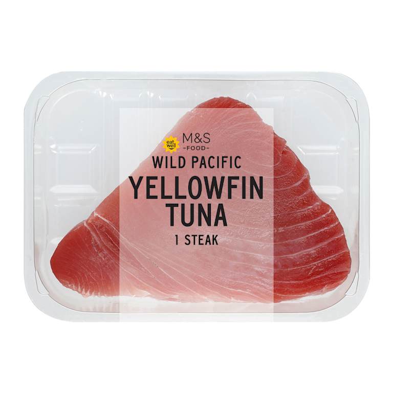 M&S Wild Pacific Yellowfin Tuna Steak
