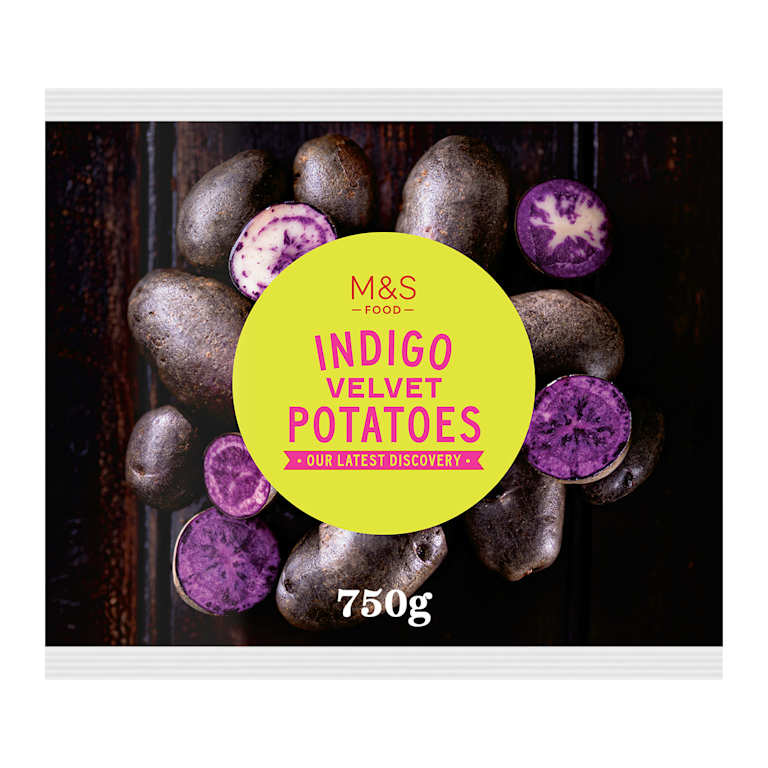 M&S Indigo Velvet Potatoes
