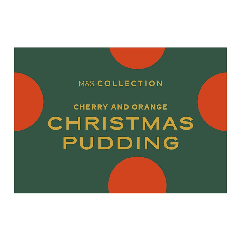 M&S Collection Cherry and Orange Christmas Pudding