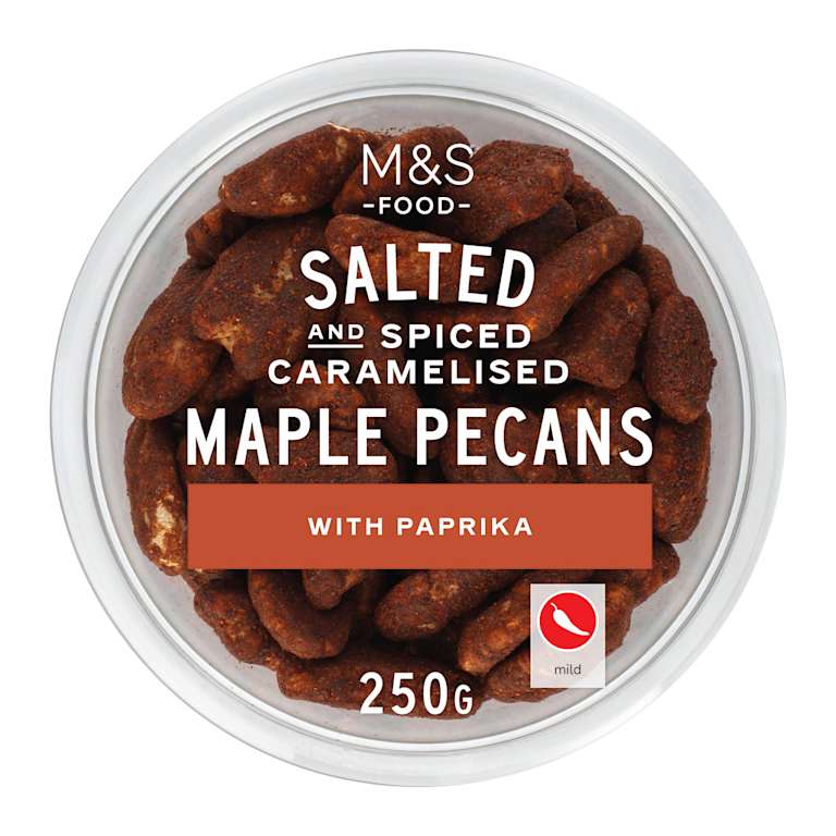 M&S Salted and Spiced Caramelised Maple Pecans