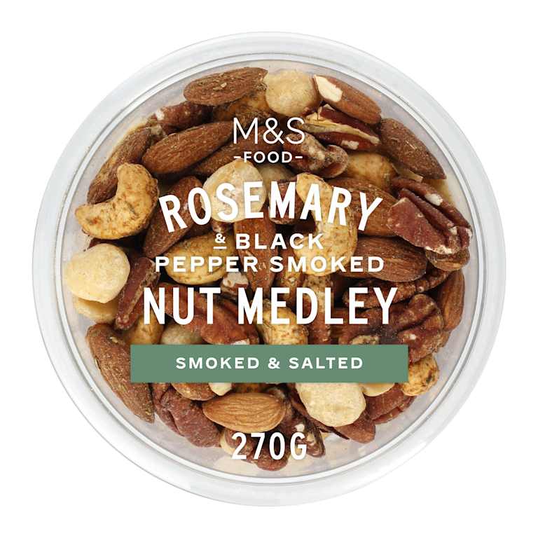 M&S Rosemary and Black Pepper Smoked Nut Medley