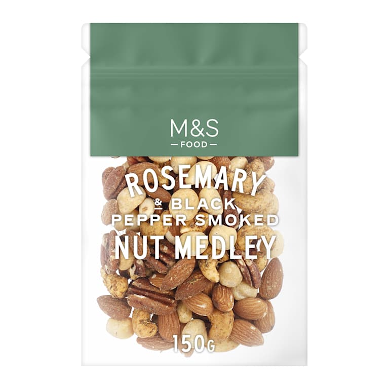 M&S Rosemary and Black Pepper Smoked Nut Medley