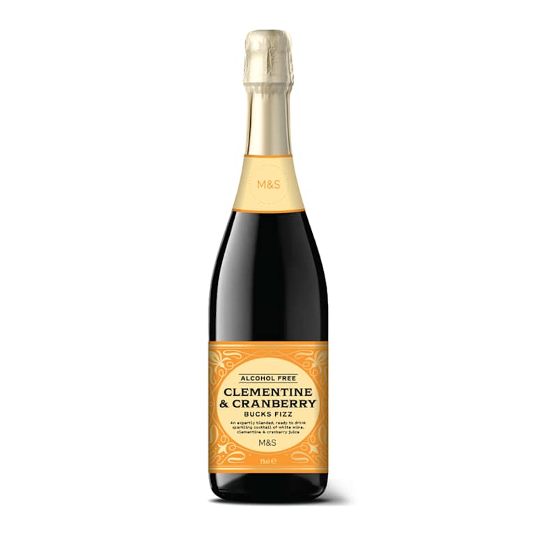 M&S Alcohol Free Clementine and Cranberry Bucks Fizz