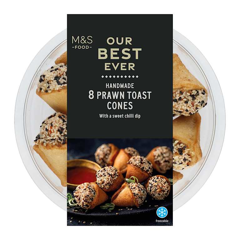 M&S Our Best Ever Handmade Prawn Toast Cones