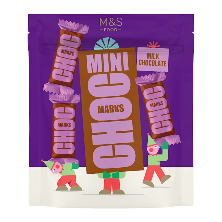 M&S Mini Choc Marks Milk Chocolate
