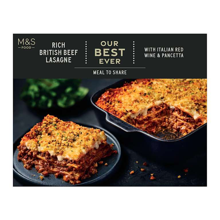 M&S Our Best Ever Rich British Beef Lasagne