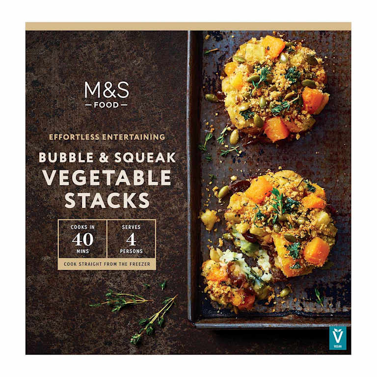 M&S Bubble and Squeak Vegetable Stacks