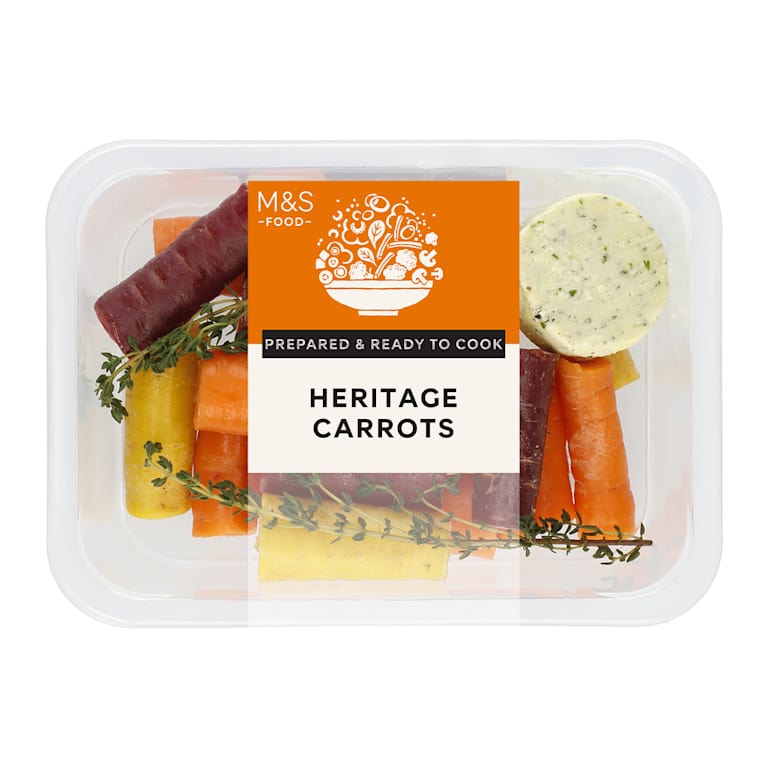 M&S Heritage Carrots with Butter, Maple & Herbs