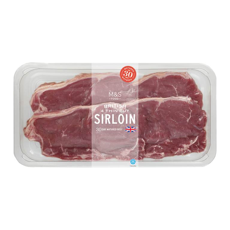 M&S British Thin Cut Sirloin