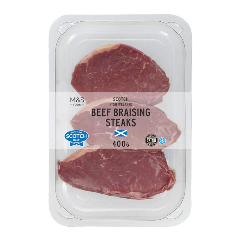 M&S Scotch High Welfare Beef Braising Steaks