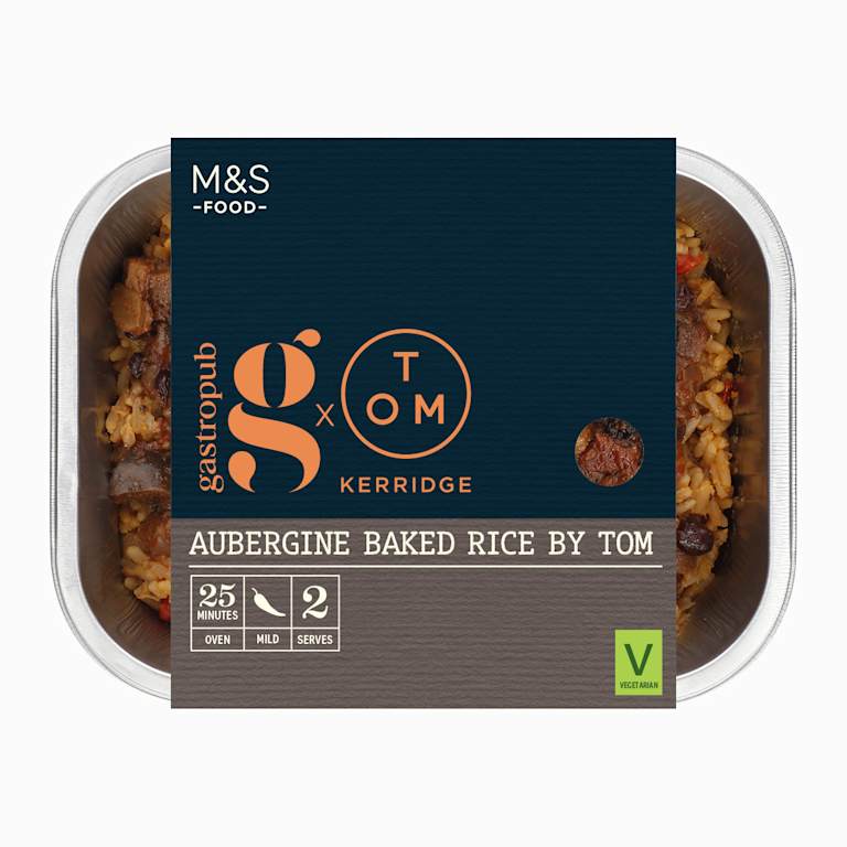 M&S Gastropub Aubergine Baked Rice by Tom