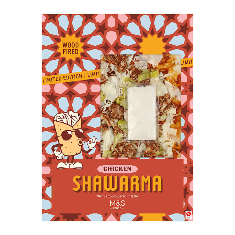 M&S Chicken Shawarma Pizza