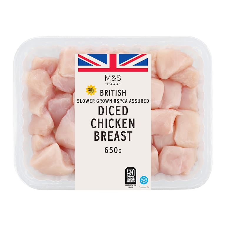 M&S Oakham Gold Diced Chicken Breast