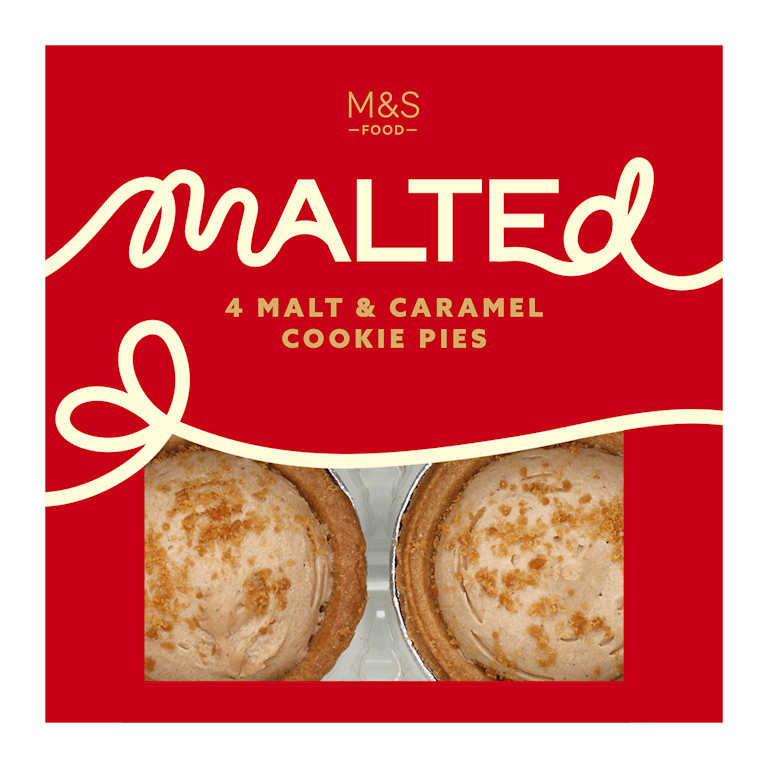 M&S Malt and Caramel Cookie Pies