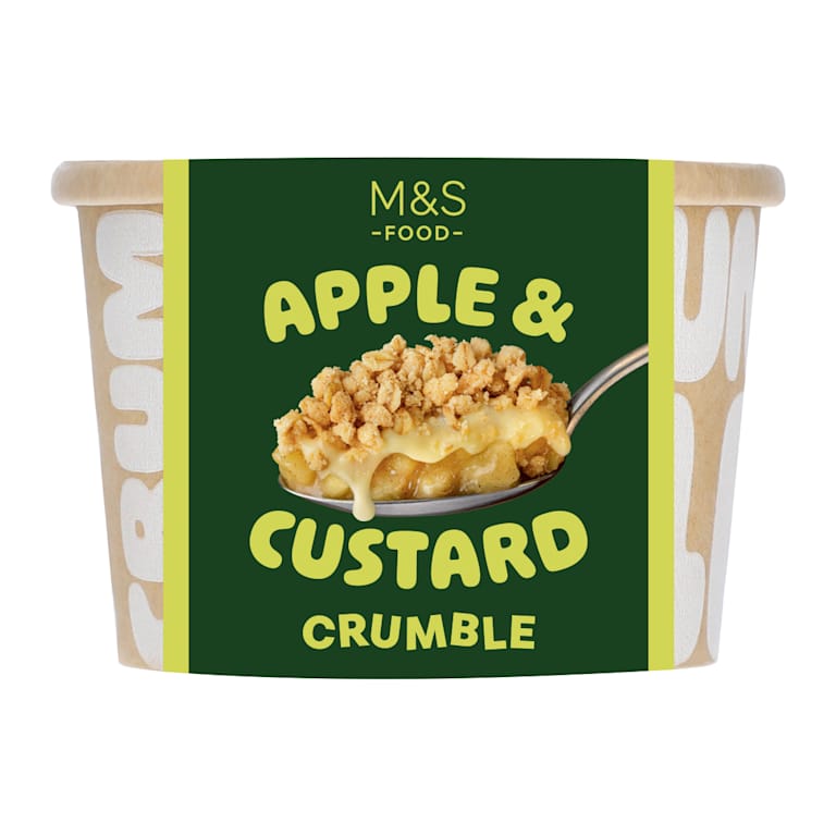 M&S Apple and Custard Crumble