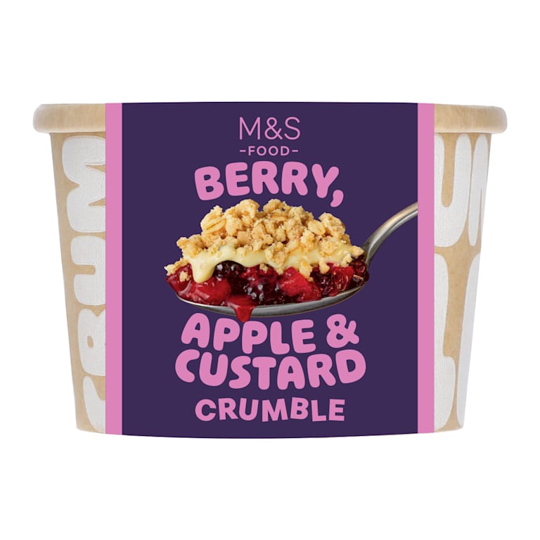 M&S Berry, Apple and Custard Crumble