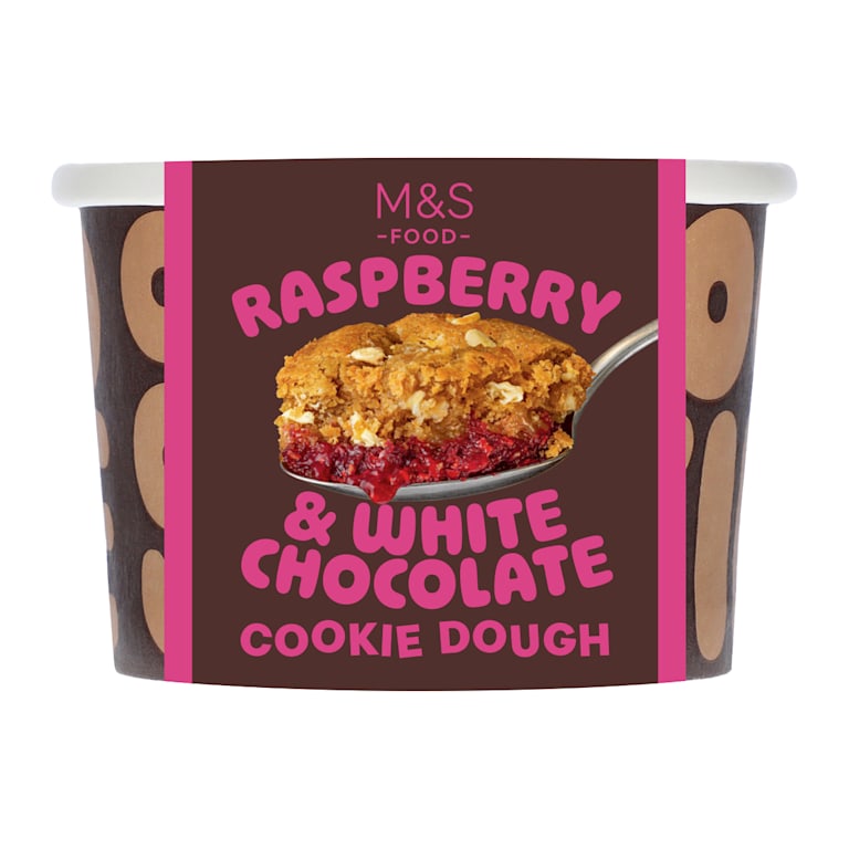 M&S Raspberry and White Chocolate Cookie Dough