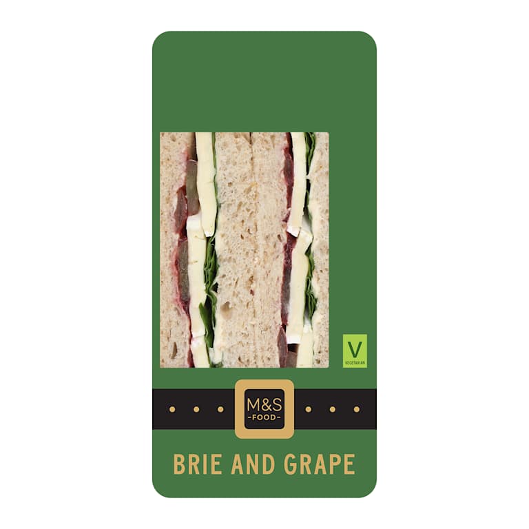 M&S Brie And Grape Sandwich