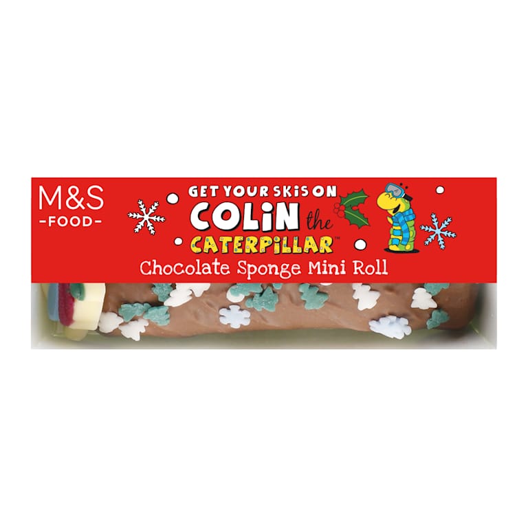 M&S Get your skis on Colin the Caterpillar