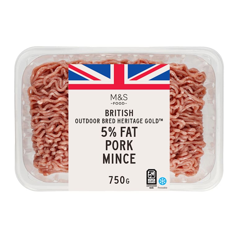 M&S British Outdoor Bred Heritage Gold 5% Fat Pork Mince