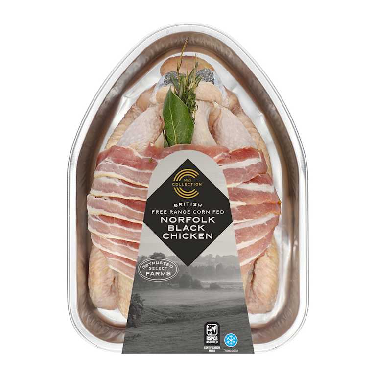 M&S British Free-Range Corn-Fed Norfolk Black Chicken