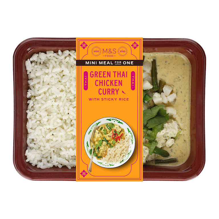 M&S Green Thai Chicken Curry with Sticky Rice