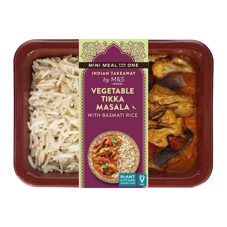 M&S Plant Kitchen Vegetable Tikka Masala with Basmati Rice