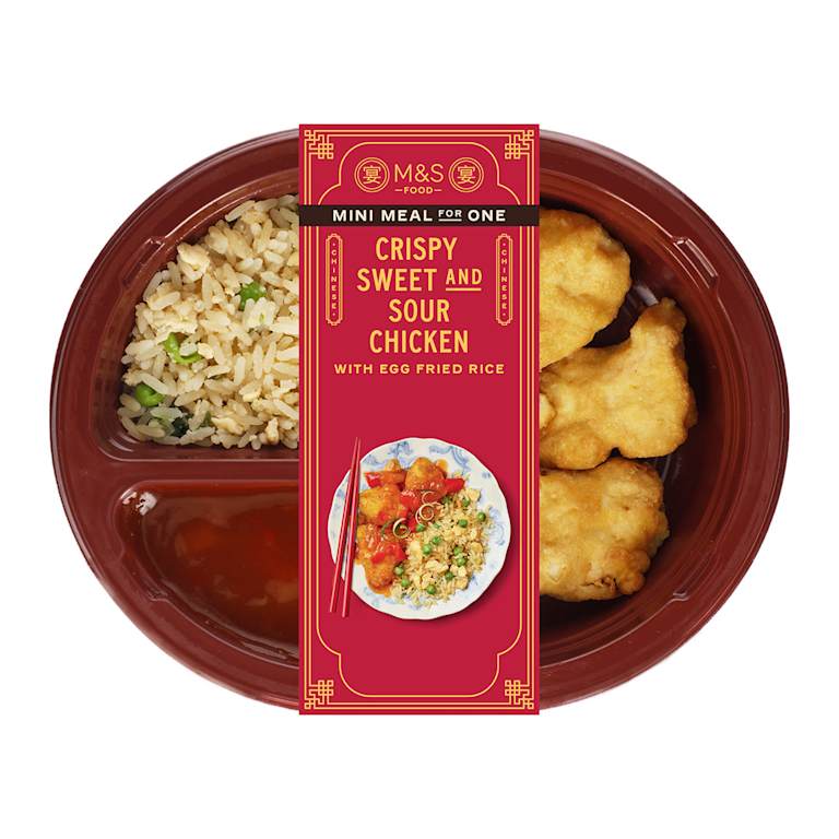M&S Crispy Sweet and Sour Chicken with Egg Fried Rice
