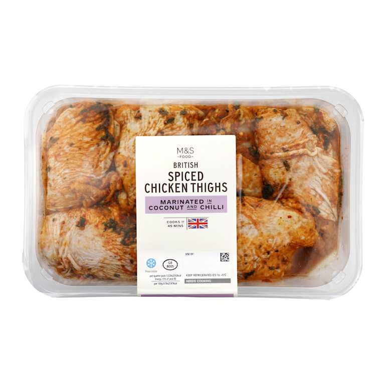 M&S British Spiced Chicken Thighs Marinated in Coconut & Chilli
