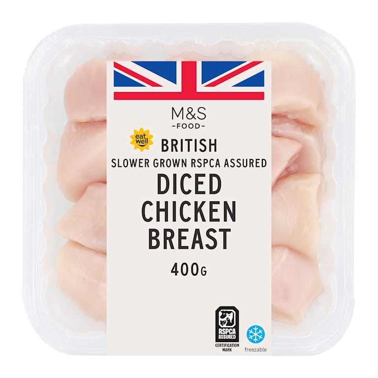 M&S British Diced Chicken Breast