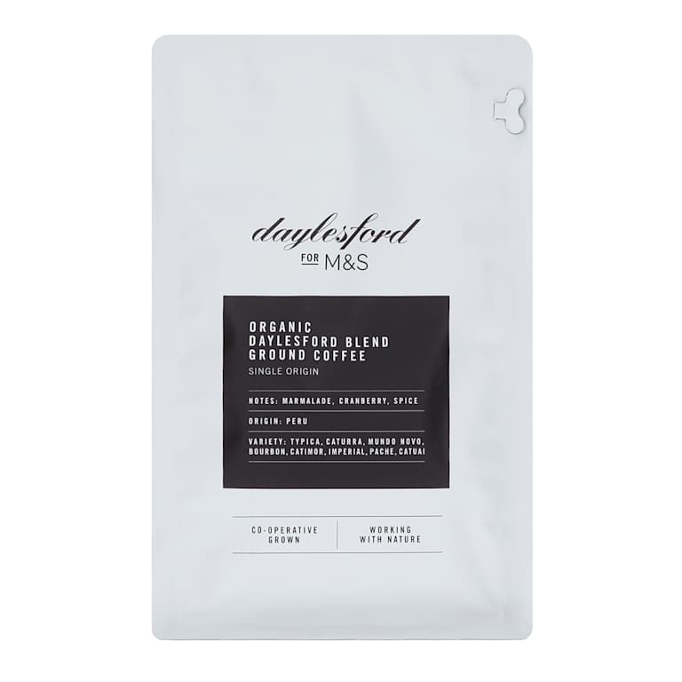 M&S Daylesford for M&S Organic Daylesford Blend Ground Coffee Pouch