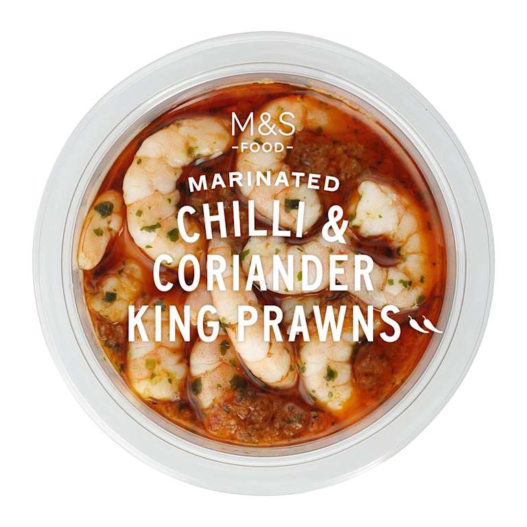 M&S Marinated Chilli and Coriander King Prawns