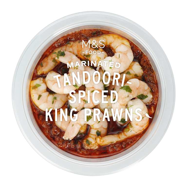 M&S Marinated Tandoori-Spiced King Prawns