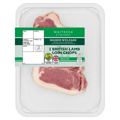 Waitrose 2 British Lamb Loin Chops