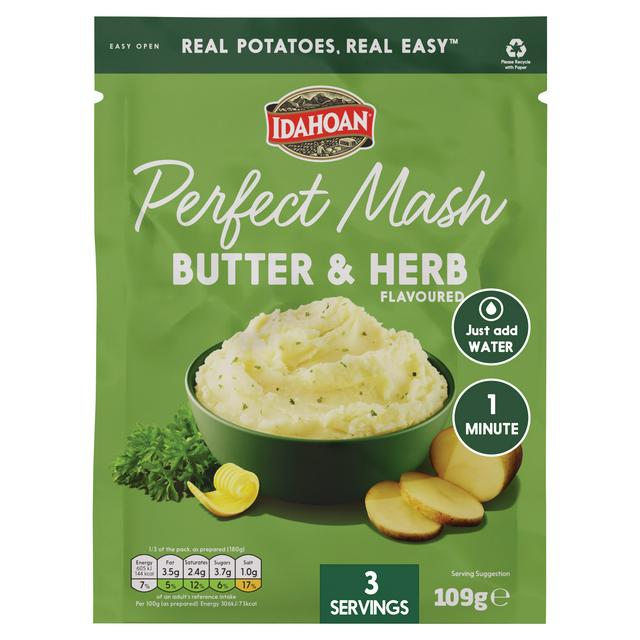 Idahoan Perfect Mash, Butter & Herb 109g