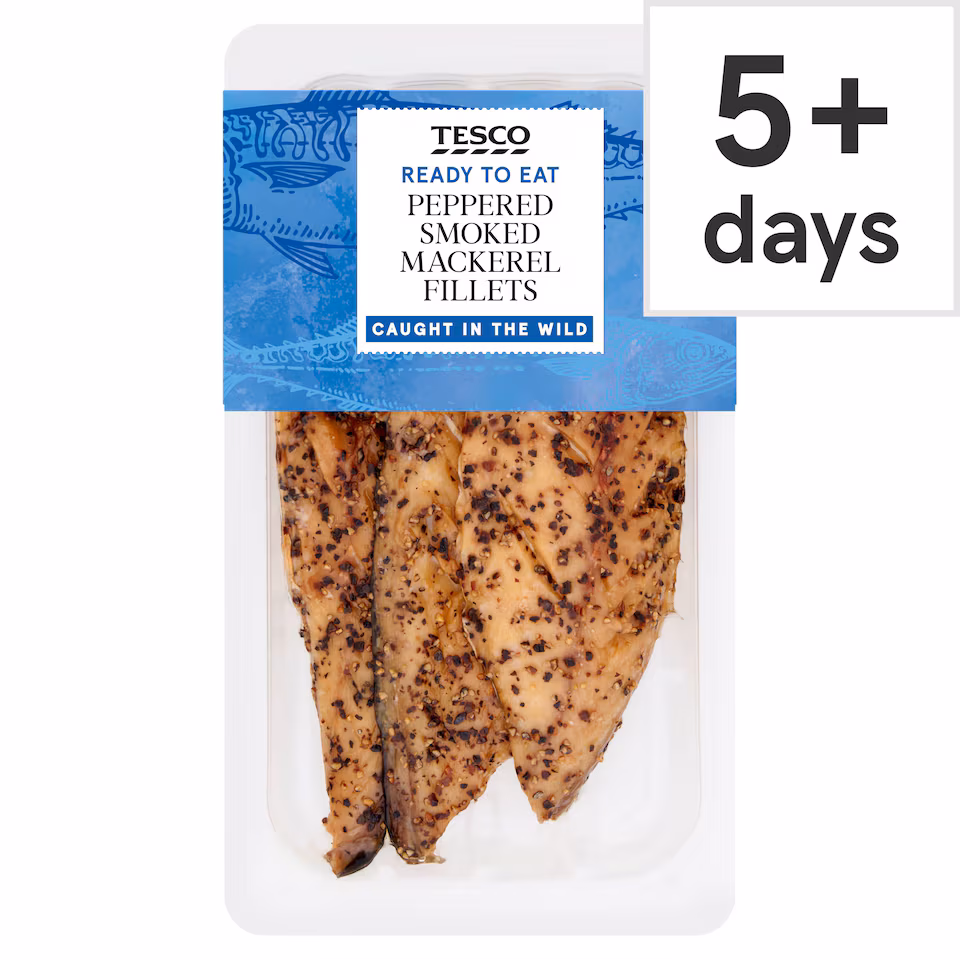 Tesco Peppered Smoked Mackerel Fillets