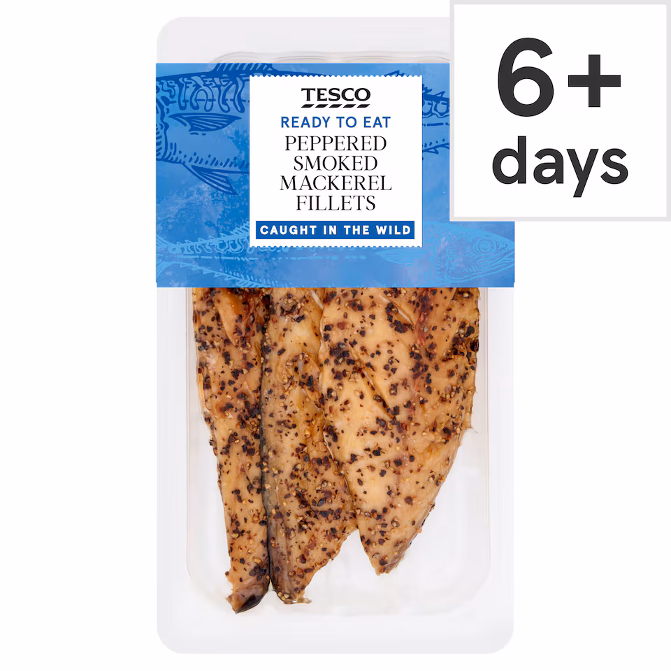 Tesco Peppered Smoked Mackerel Fillets