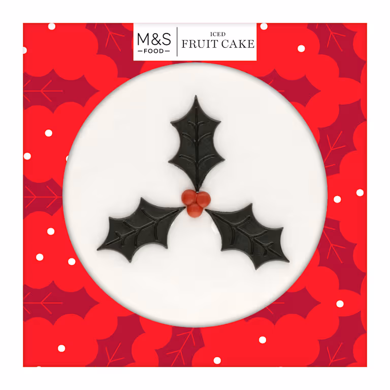 M&S Top Iced Christmas Cake