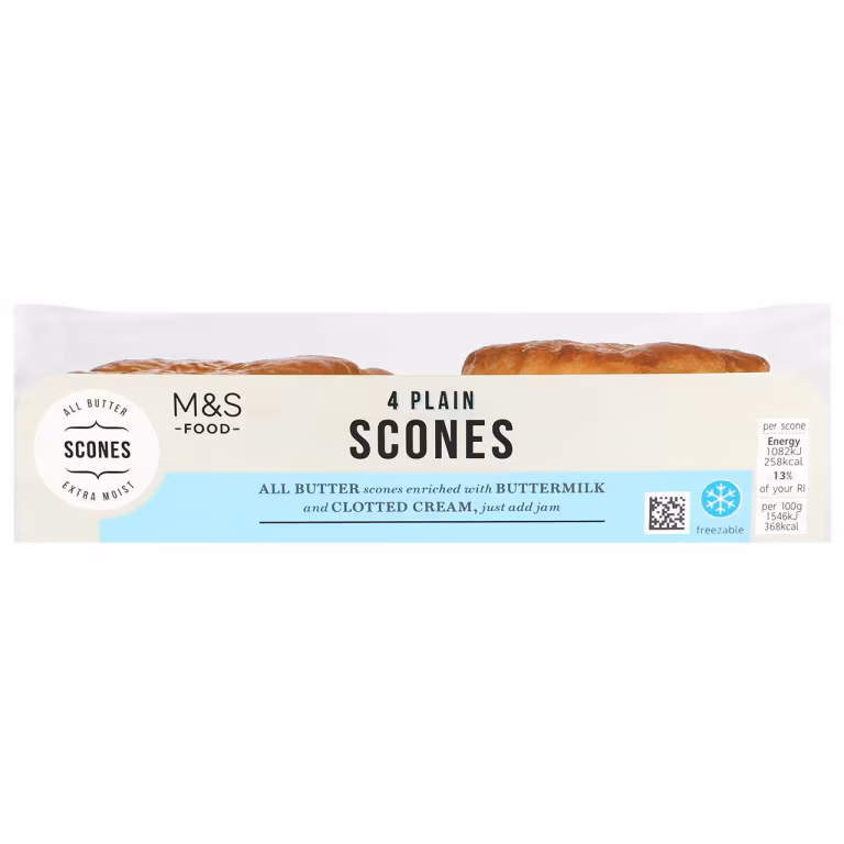 M&S 4 Devon Scones