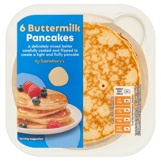 Sainsbury's Buttermilk Pancakes x6 240g