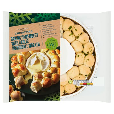 Waitrose Baking Camembert with Garlic Doughball Wreath