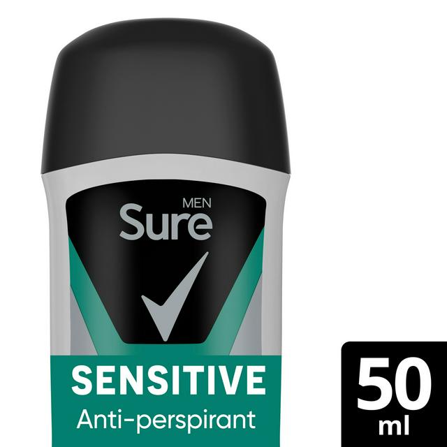 Sure Men Antiperspirant Stick Deodorant, Sensitive 50ml