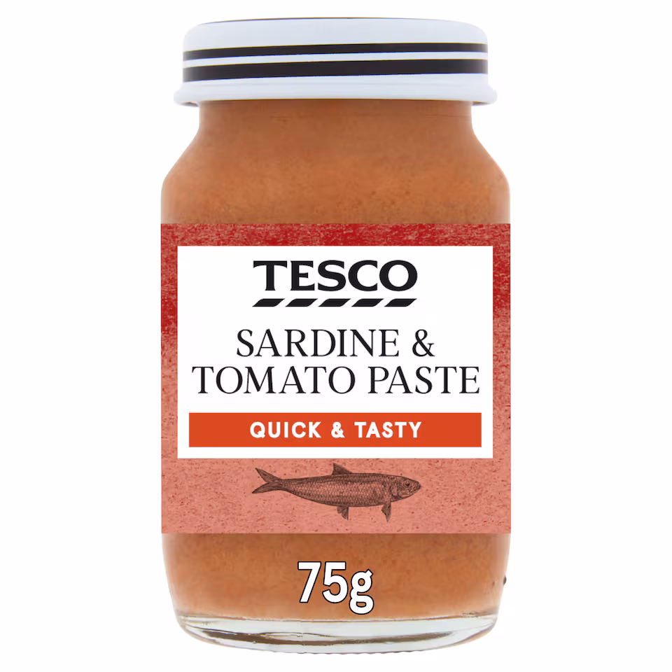 Tesco Sardine & Tomato Paste 75G