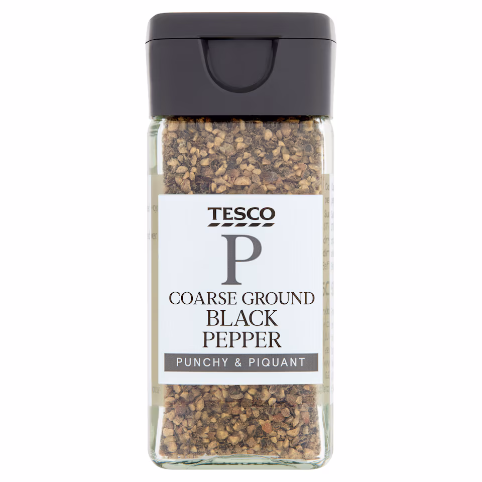 Tesco Coarse Black Pepper 50G